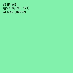 #81F1AB - Algae Green Color Image